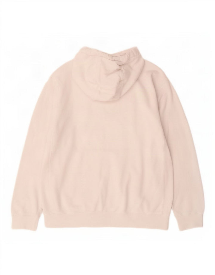 Felpa con cappuccio da uomo Nike Large in cotone bianco