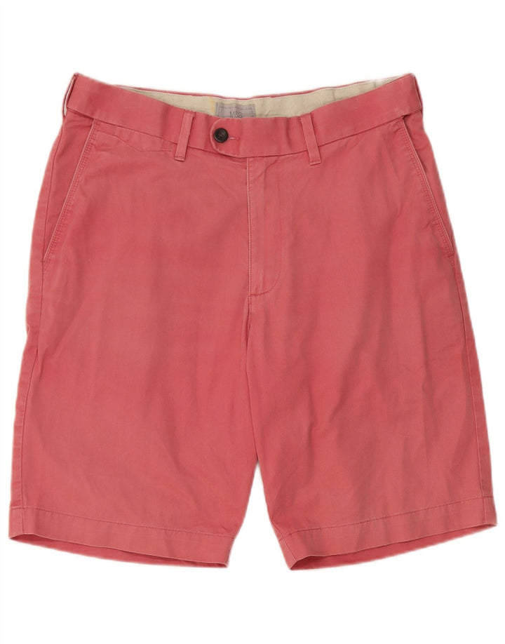 Pantaloncini chino da uomo Marks & Spencer W32 cotone rosso medio