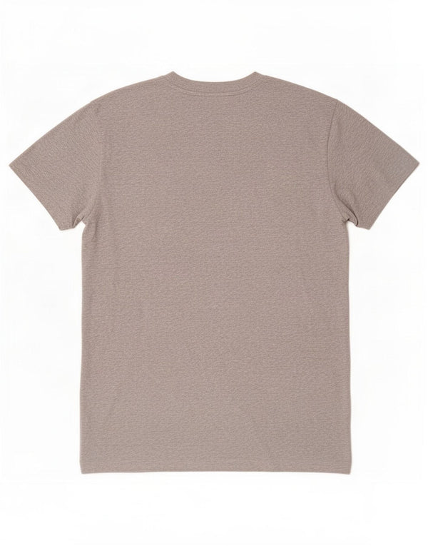T-shirt grafica da uomo Gant Top in cotone grigio medio