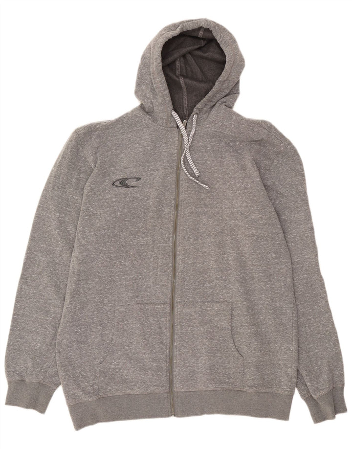 Maglione con cappuccio e zip grafica da uomo O'Neill 2XL Poliestere chiazzato grigio