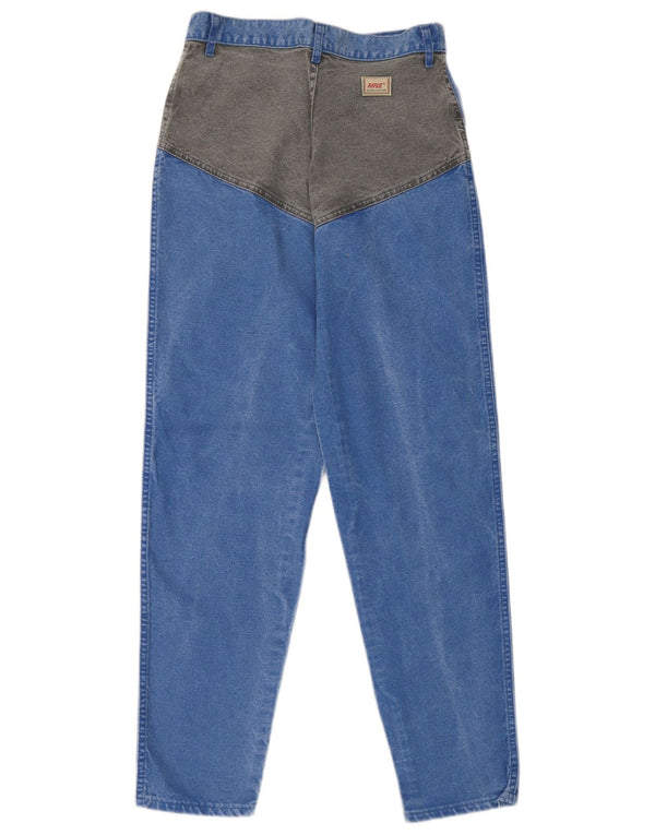 Jeans affusolati da donna Rifle UK 14 Medium W26 L30 Cotone color block blu