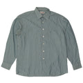 Camicia da uomo Pierre Cardin taglia 43 XL gessato blu