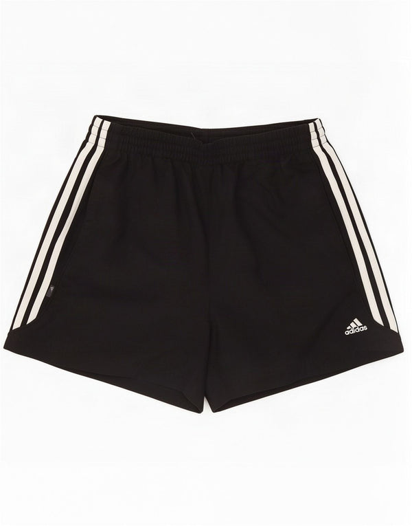 Pantaloncini sportivi Adidas da uomo piccoli in poliestere nero