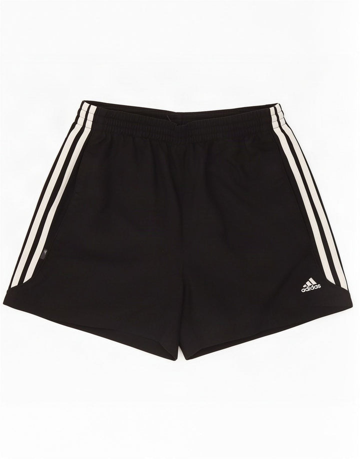 Pantaloncini sportivi Adidas da uomo piccoli in poliestere nero