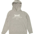 LEVI'S Mens Graphic Hoodie Jumper Small Grey Cotton | Vintage Levi's | Thrift | Second-Hand Levi's | Used Clothing | Messina Hembry 