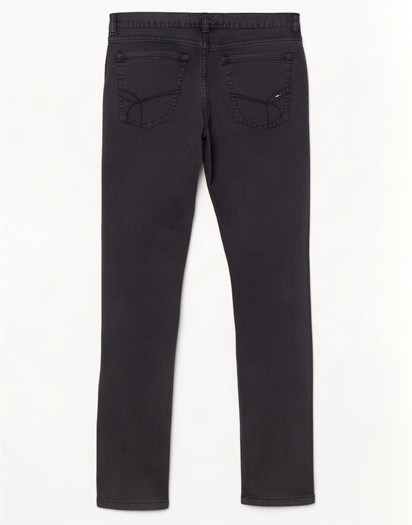 Pantaloni casual slim da donna Tommy Hilfiger W29 L32 cotone grigio