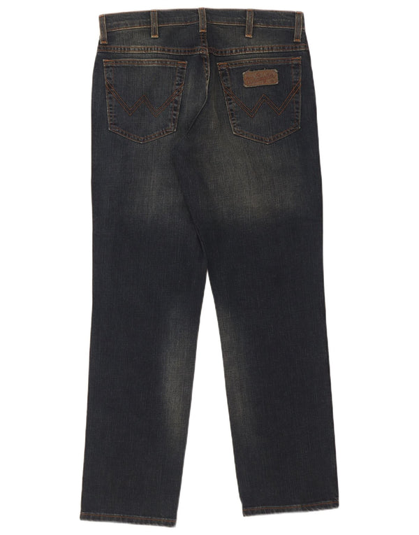 Jeans dritti elasticizzati Texas Wrangler da uomo W32 L30 blu navy
