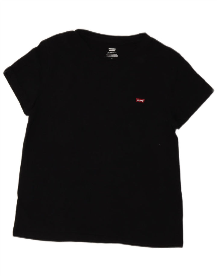 T-shirt da donna LEVI'S Top UK 12 cotone nero medio