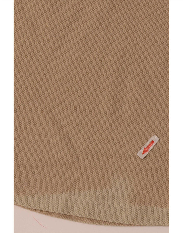 T-shirt Zara da uomo Top in cotone beige medio