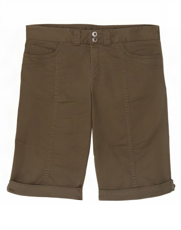 Pantaloncini casual da donna Benetton IT 44 Medium W30 Cotone kaki