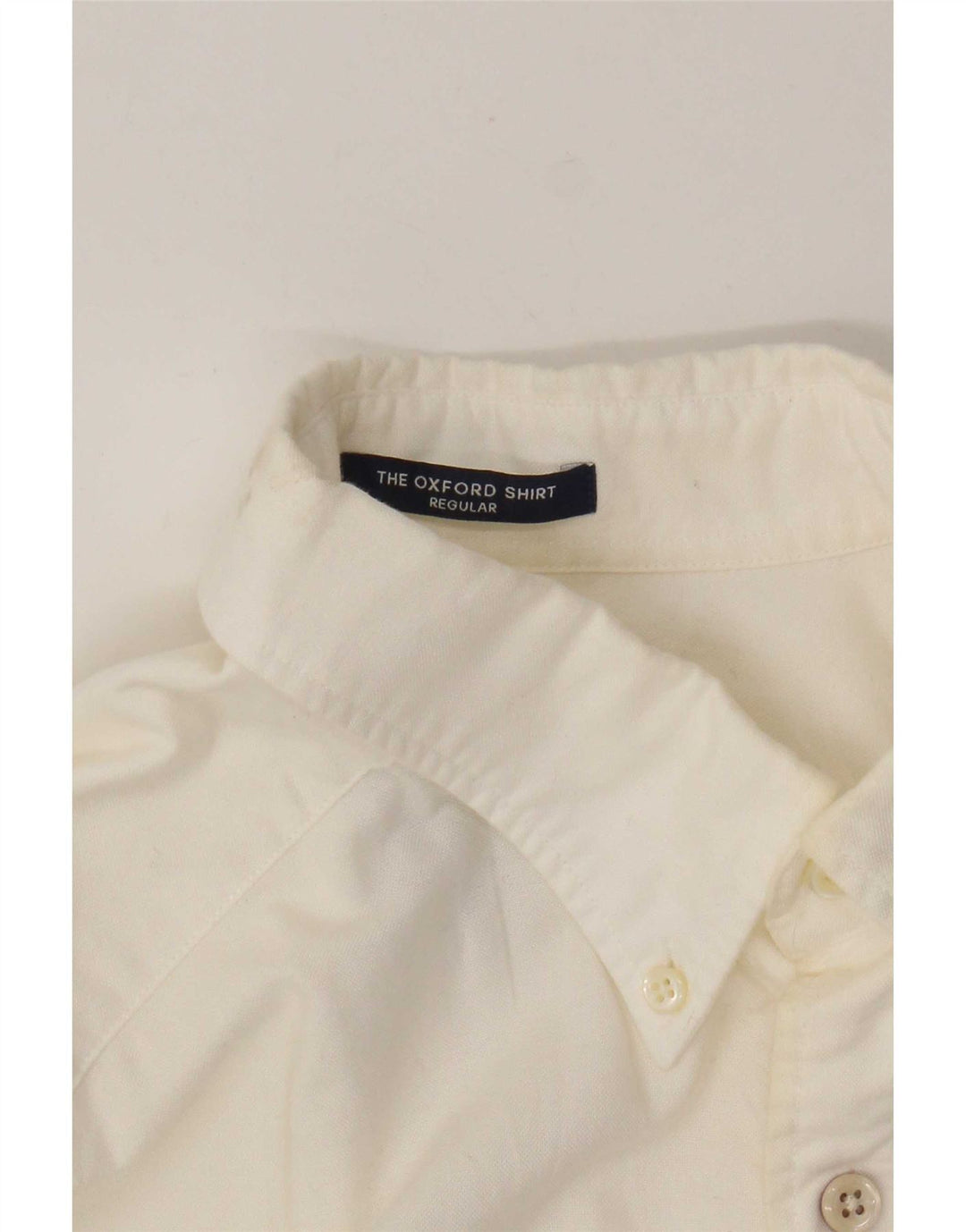 Gant Camicia da uomo a maniche corte vestibilità regolare taglia 39/40 15 3/4 medio bianco