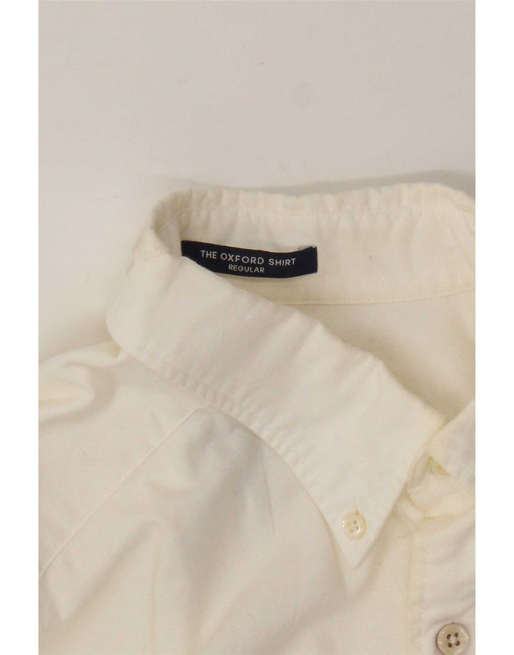 Gant Camicia da uomo a maniche corte vestibilità regolare taglia 39/40 15 3/4 medio bianco
