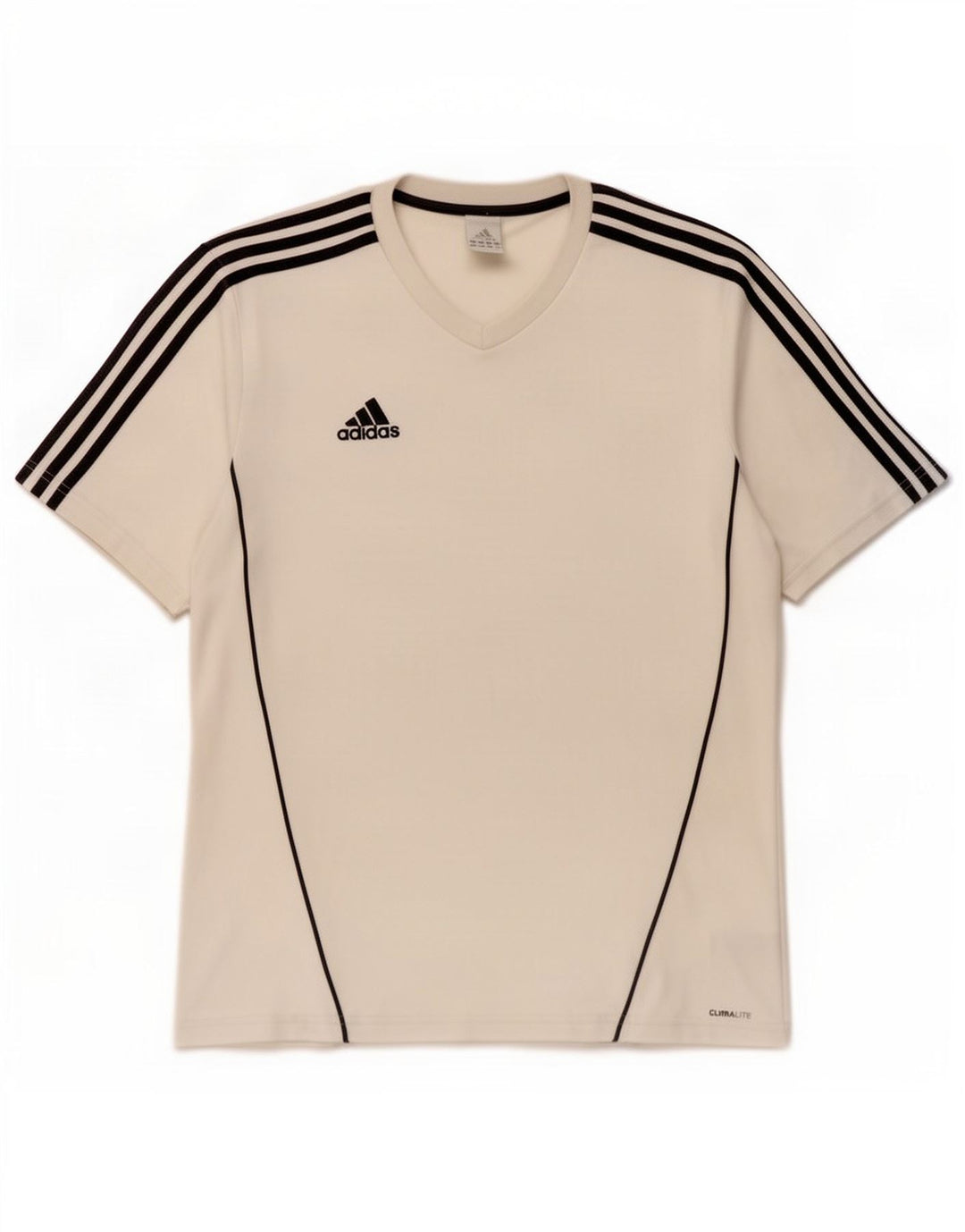 T-shirt Adidas Climalite da uomo, grande, in poliestere bianco