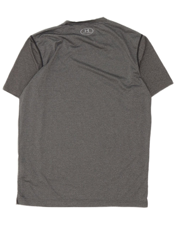 Maglietta Under Armour da uomo Heat Gear Top in poliestere grigio medio