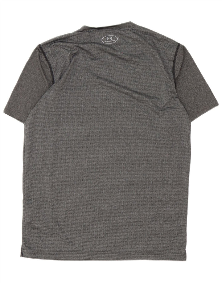 Maglietta Under Armour da uomo Heat Gear Top in poliestere grigio medio