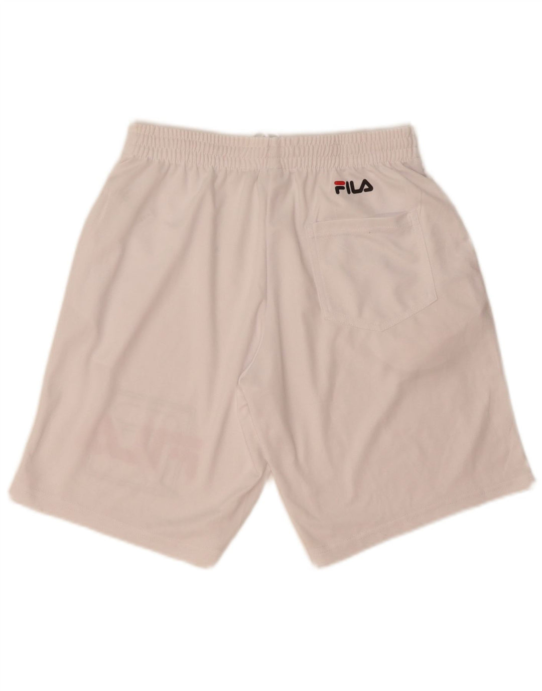 Pantaloncini sportivi grafici da uomo Fila XS poliestere bianco
