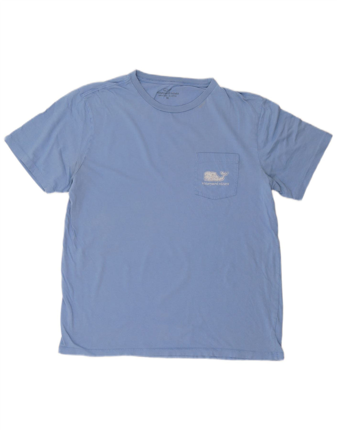 T-shirt grafica da uomo Vineyard Vines Top in cotone blu medio