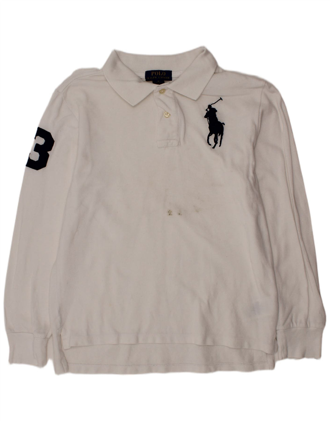 POLO RALPH LAUREN Polo grafica da bambino 10-11 anni Bianca media