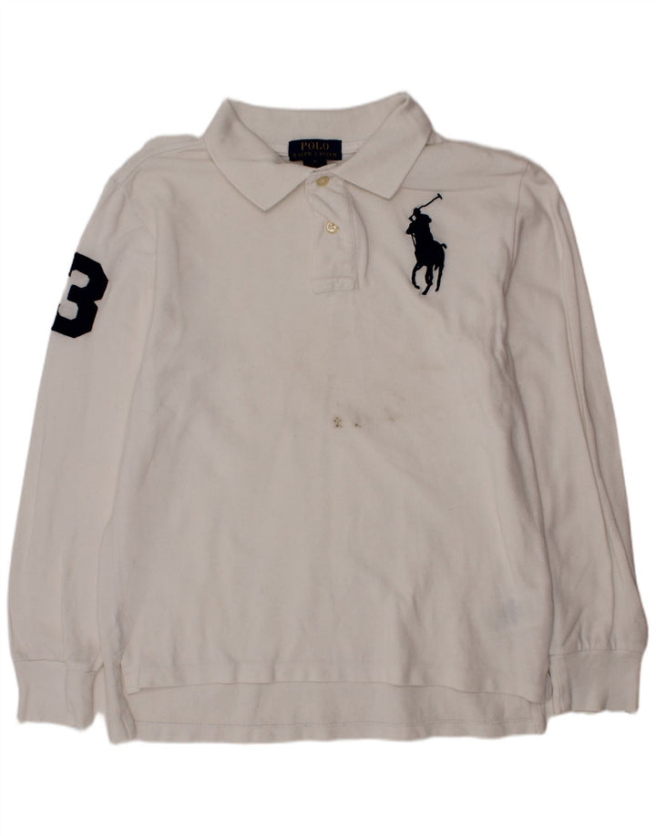 POLO RALPH LAUREN Polo grafica da bambino 10-11 anni Bianca media