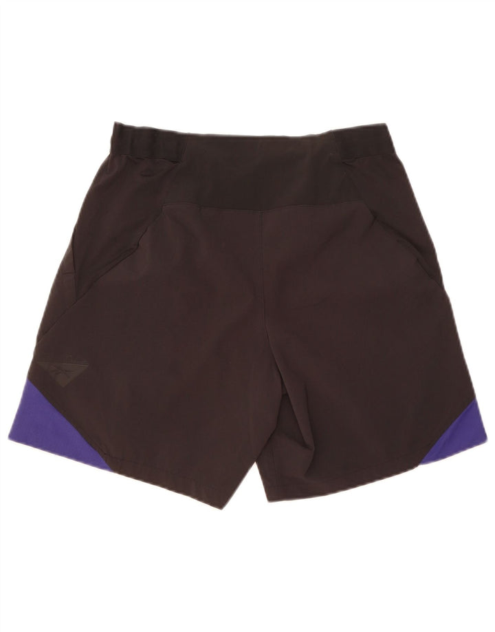 Pantaloncini sportivi Reebok da uomo Small neri in poliestere color block