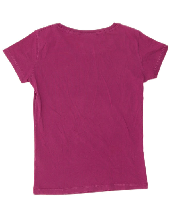 Converse Womens Graphic T-Shirt Top UK 10 Small Purple Cotton