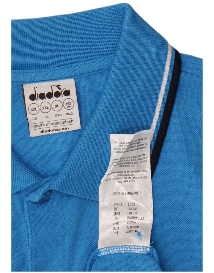 Polo Uomo DIADORA 2XL Cotone Blu