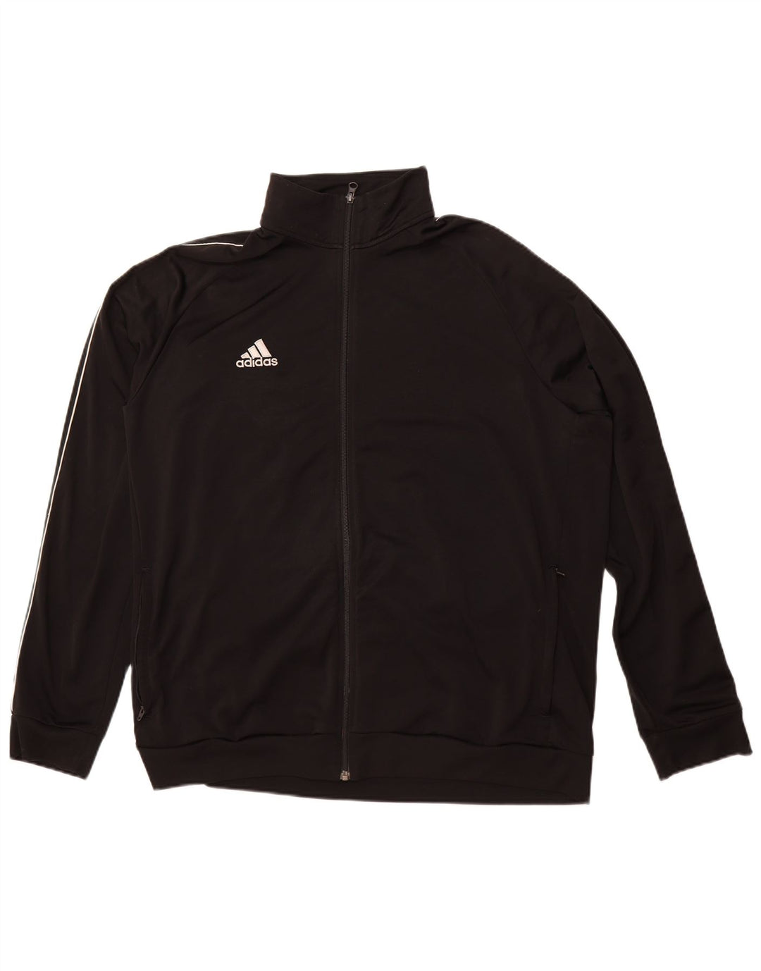 Giacca da ginnastica da uomo Adidas 2XL nera in poliestere