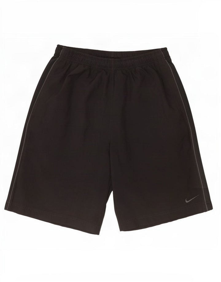 Pantaloncini sportivi Nike Dri Fit da uomo, grandi, in poliestere nero