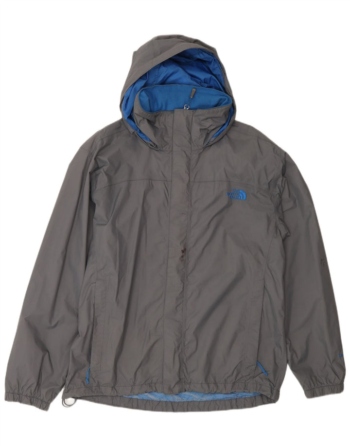 THE NORTH FACE Giacca antipioggia da uomo con cappuccio UK 38 Nylon grigio medio