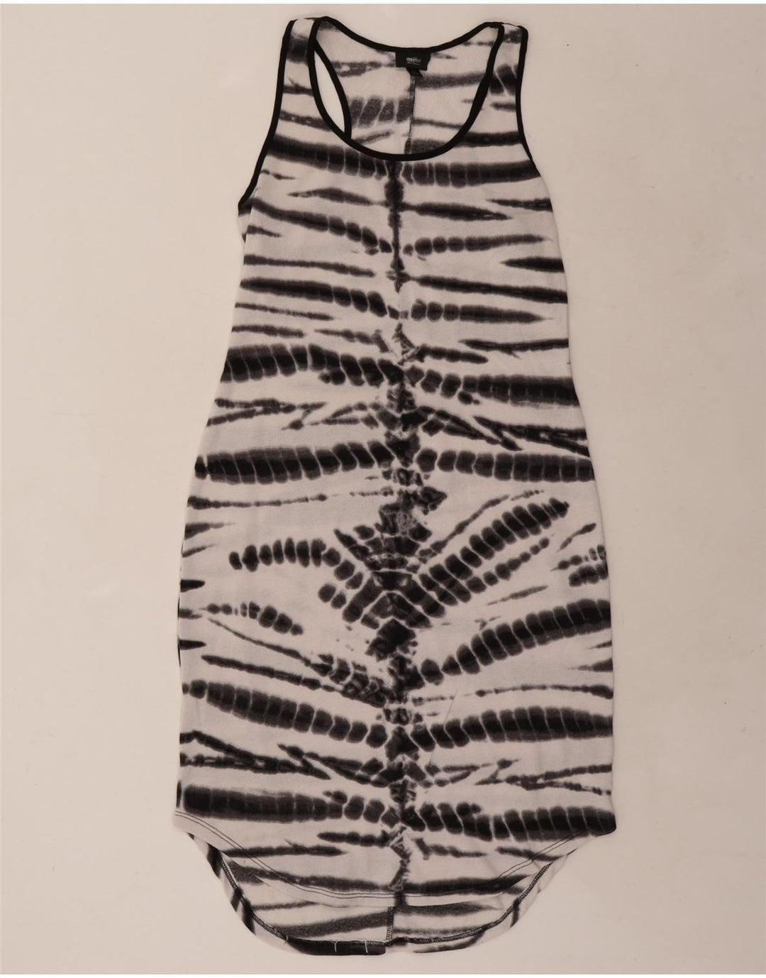 Abito t-shirt senza maniche da donna MOSSIMO UK 12 Medium White Tie Dye