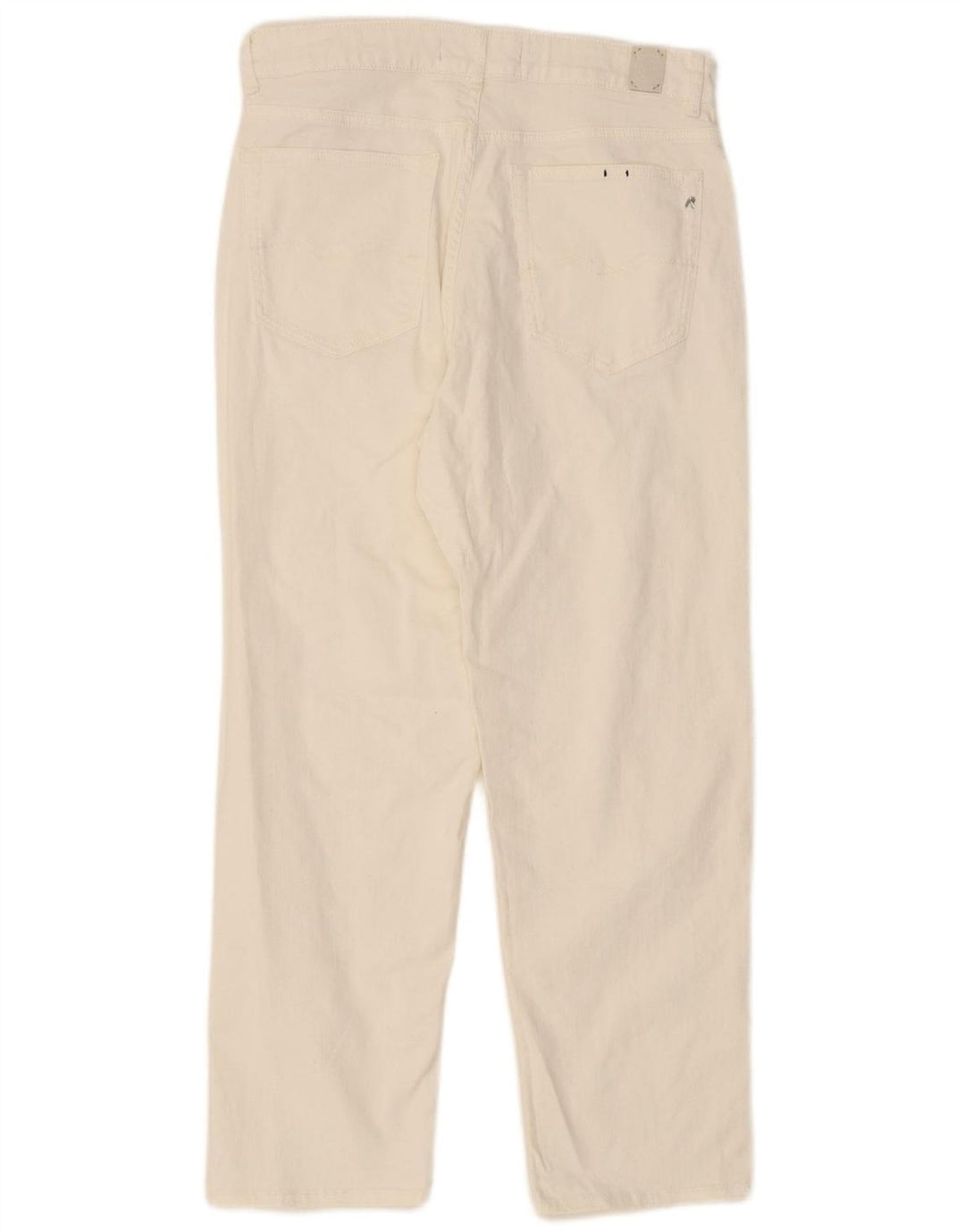 REPLAY Mens Mom Straight Jeans W31 L26 White Cotton