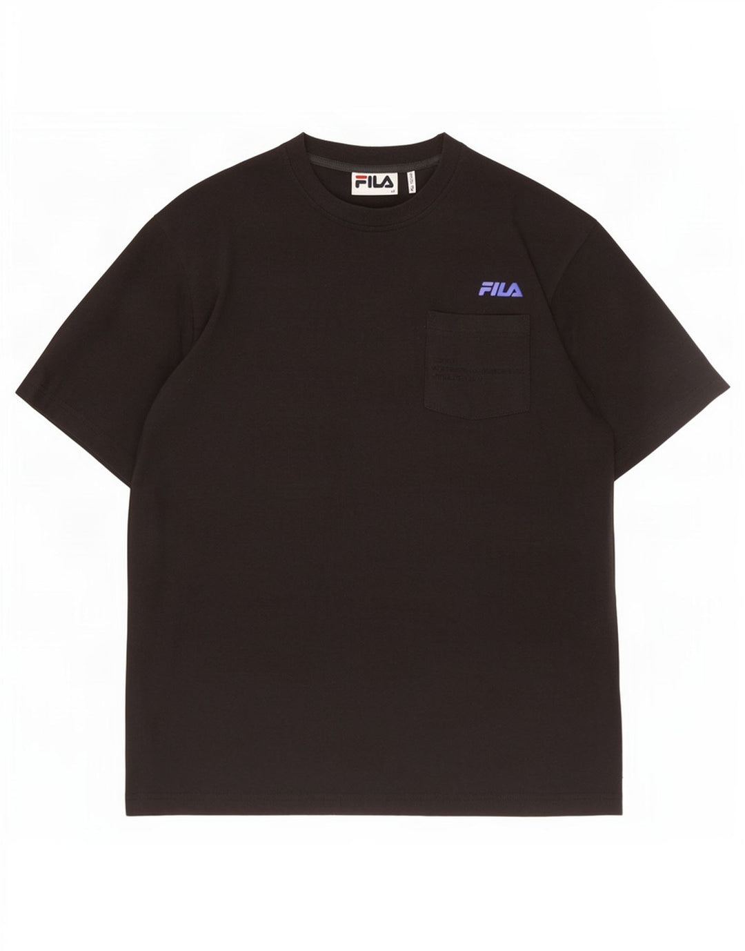 T-shirt Fila da uomo Top in cotone nero medio