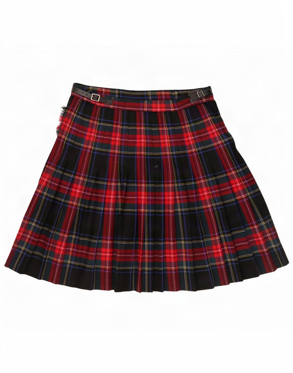 Gonna a portafoglio da donna Brendella W25 XS in lana scozzese multicolore