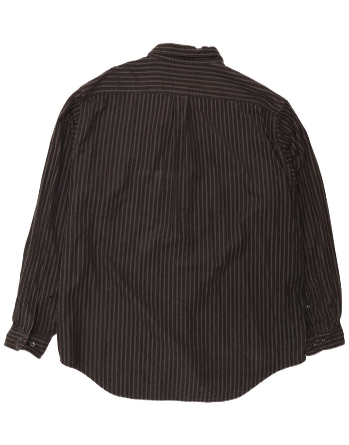 Camicia da uomo Marlboro Classics 2XL Cotone a righe marroni