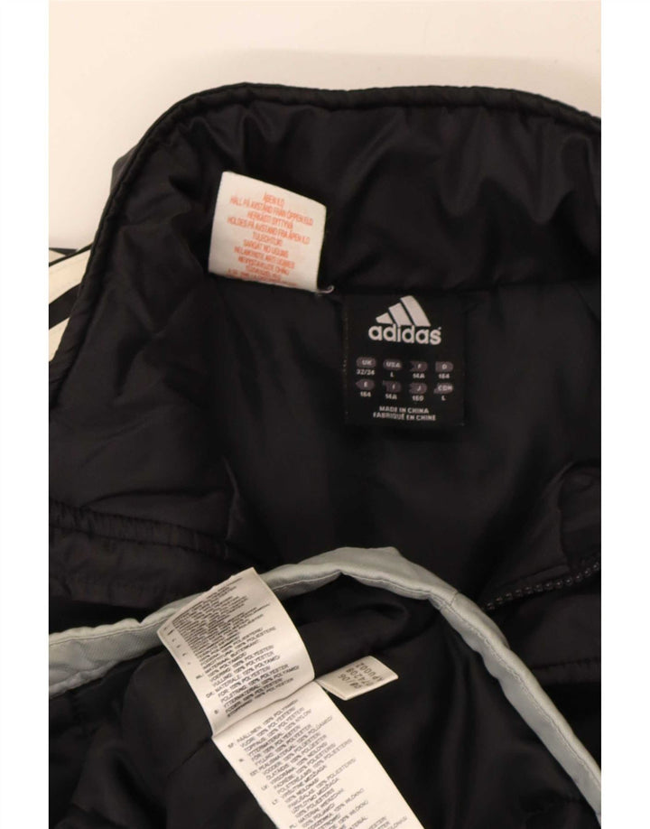 Giacca a vento Adidas da ragazzo 13-14 anni in poliestere color block nero