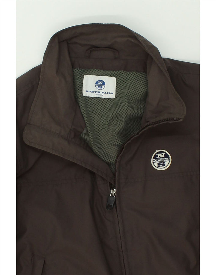 NORTH SAILS Womens Bomber Jacket UK 14 Medium Brown Nylon Vintage North Sails and Second-Hand North Sails from Messina Hembry 