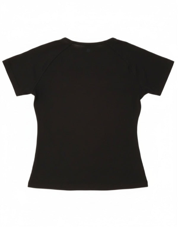 T-shirt grafica Nike Fit Dry da donna UK 10/12 medio Nero