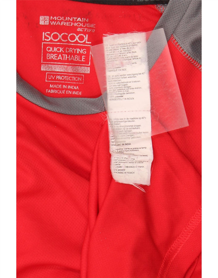 T-shirt IsoCool da uomo Mountain Warehouse Top color rosso medio
