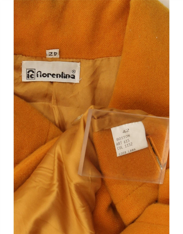 Giacca blazer corta oversize da donna vintage IT 42 giallo medio