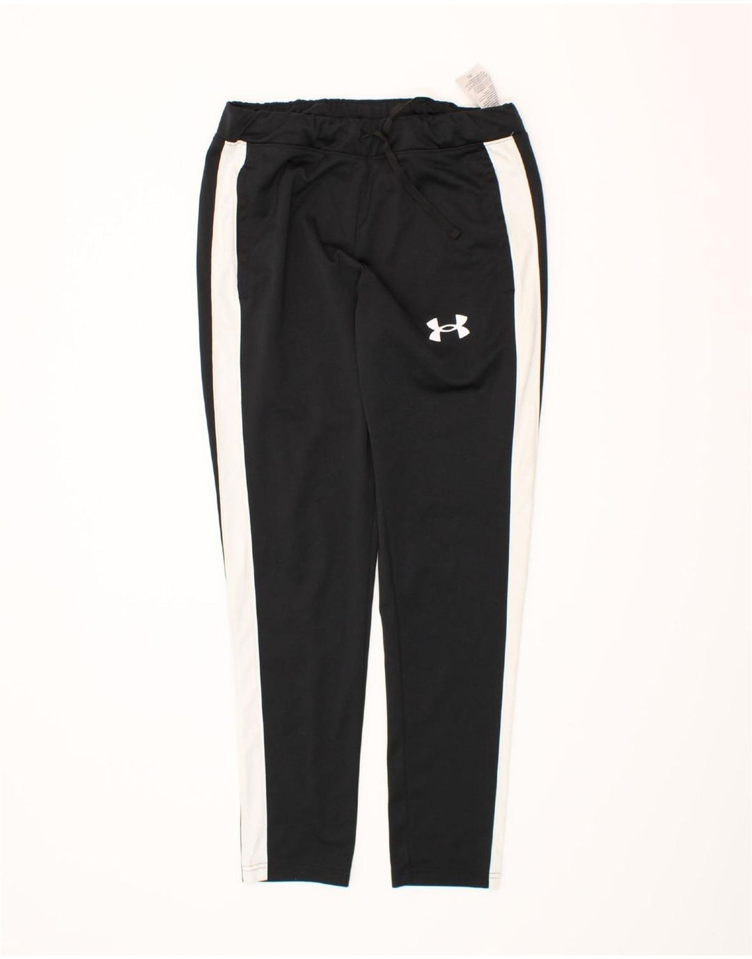UNDER ARMOUR Mens Tracksuit Trousers Small  Black Colourblock Polyester Vintage Under Armour and Second-Hand Under Armour from Messina Hembry 