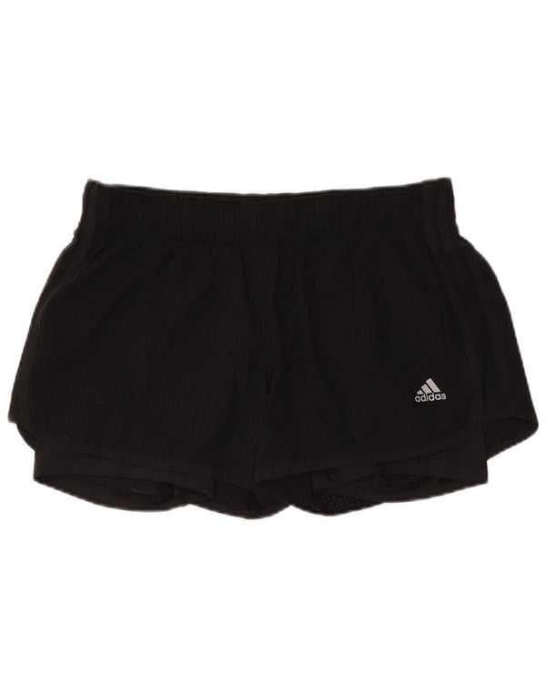 Pantaloncini sportivi Adidas Climalite da donna UK 14 poliestere nero medio