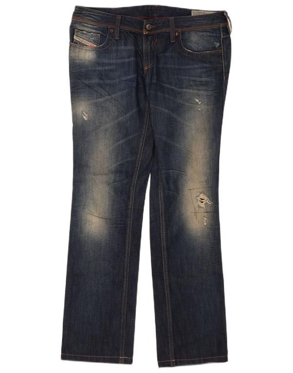Jeans dritti regolari Lowky da donna Diesel a vita bassa W29 L32 Blu navy