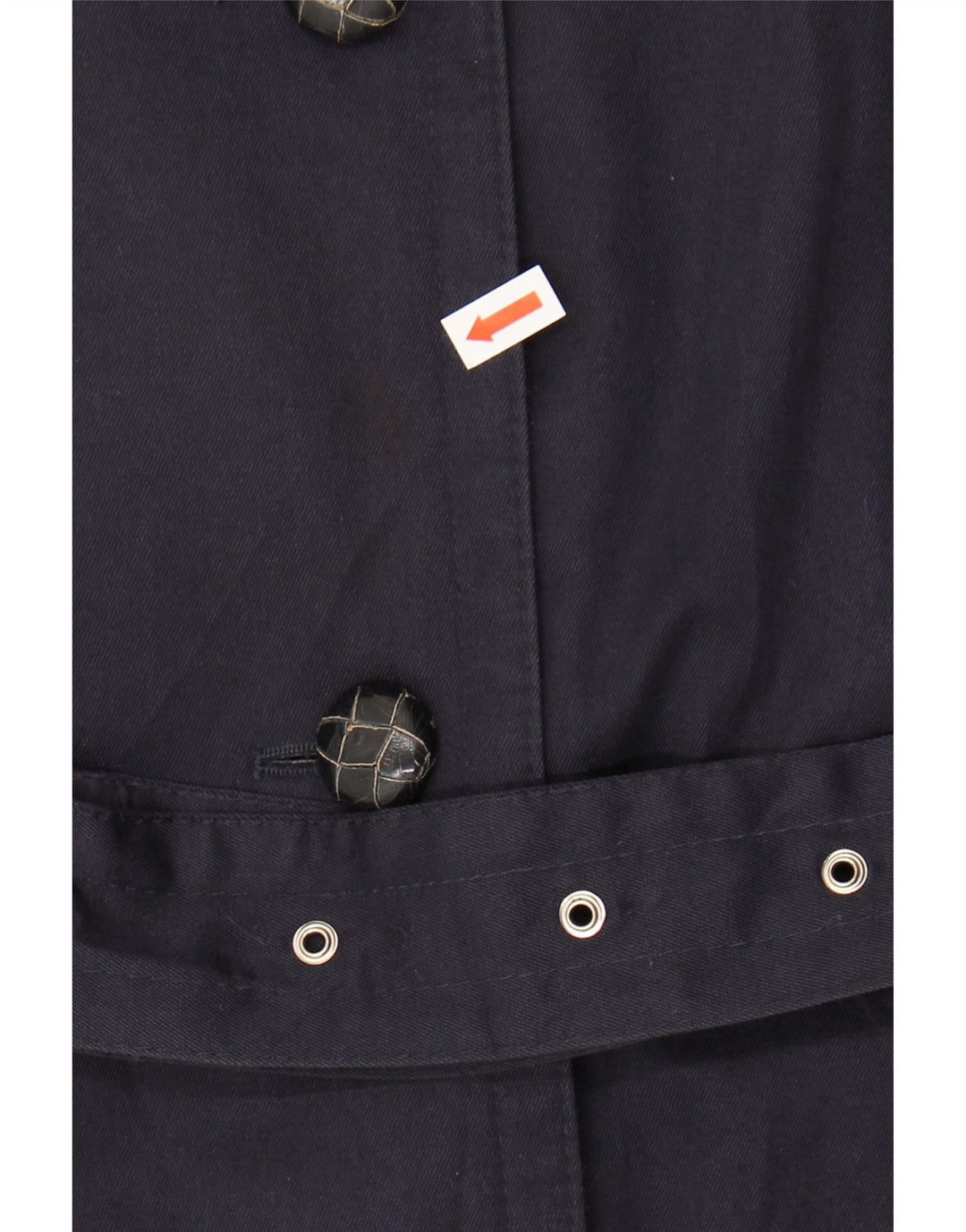 NINO Womens Oversized Trench Coat UK 10 Small Navy Blue Cotton Vintage NINO and Second-Hand NINO from Messina Hembry 