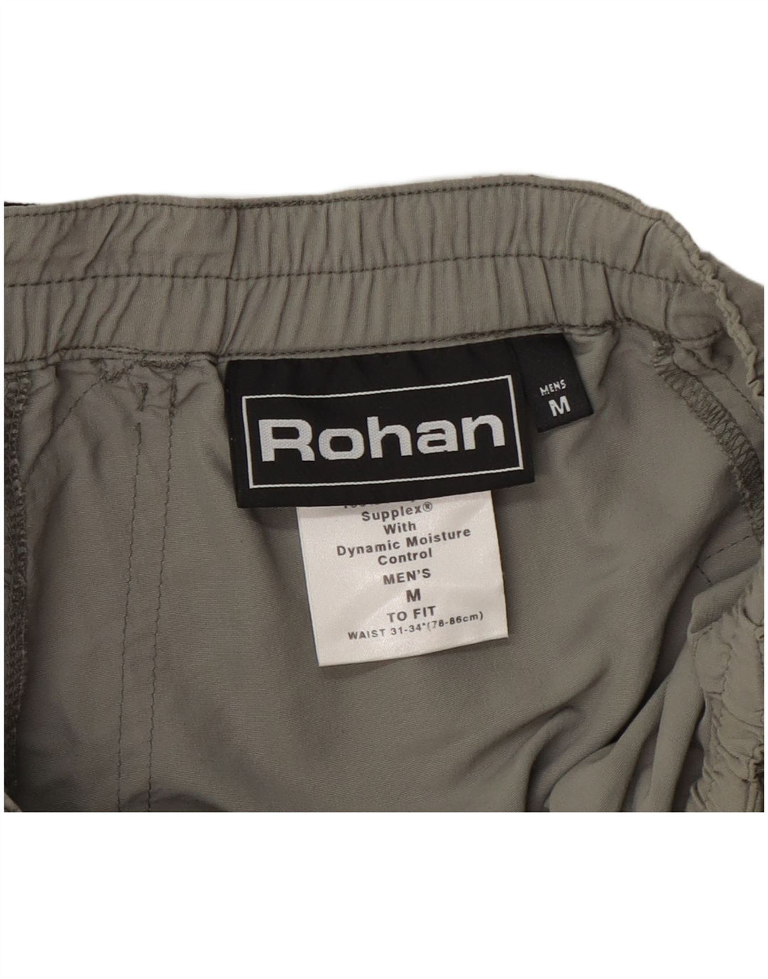 Pantaloni impermeabili cargo dritti da uomo Rohan medio W32 L29 kaki