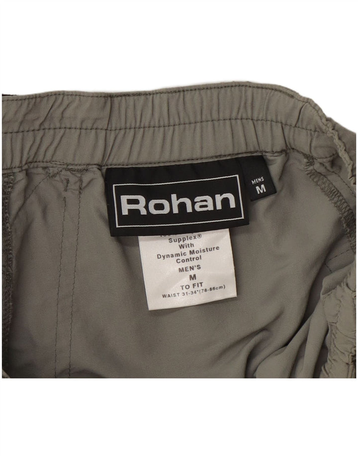 Pantaloni impermeabili cargo dritti da uomo Rohan medio W32 L29 kaki