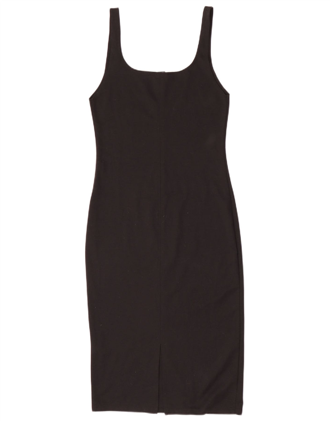 Abito aderente senza maniche da donna Zara UK 14 Large Nero Poliestere