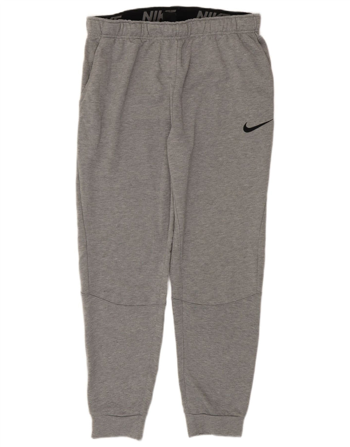 Pantaloni da tuta Nike Dri Fit da uomo, pantaloni da jogging, grandi, in poliestere grigio