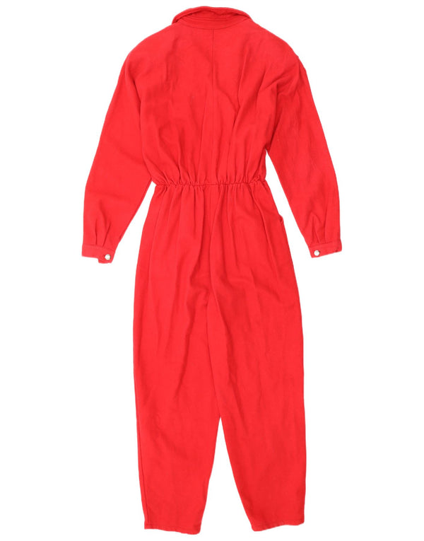 Tuta da donna vintage UK 12 Medium Red