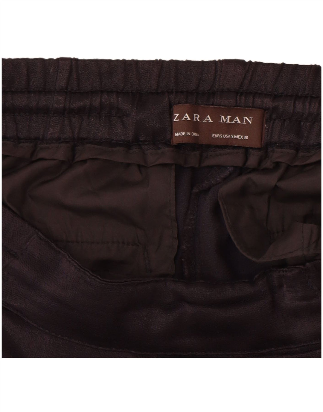 Pantaloni chino dritti da uomo Zara piccoli W30 L29 neri