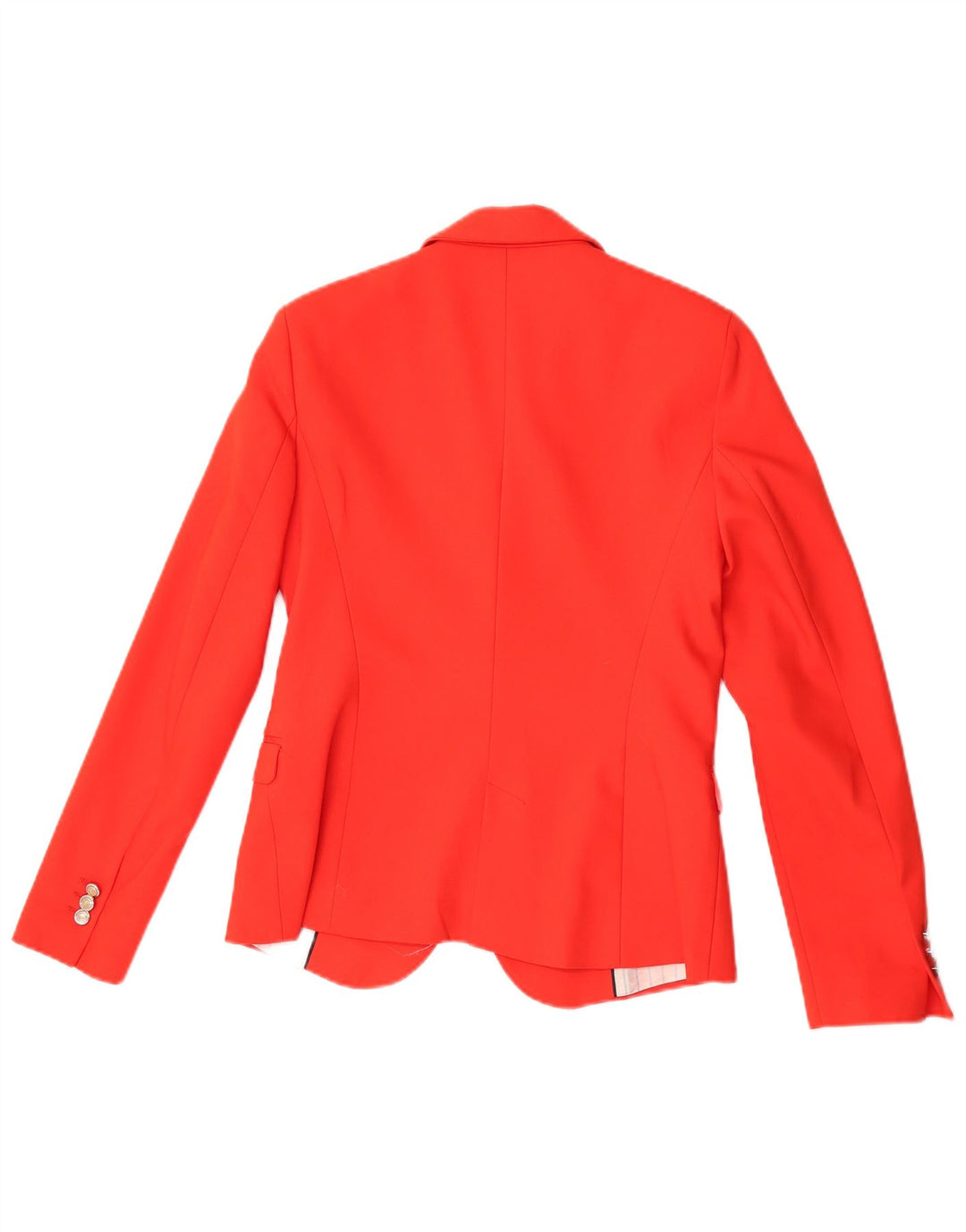 Giacca blazer da donna a 1 bottone Zara UK 12 acetato rosso medio